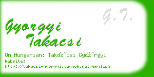 gyorgyi takacsi business card